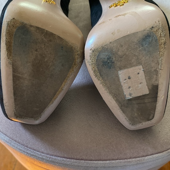 Prada black velvet platform heels size 37 - Picture 7 of 8